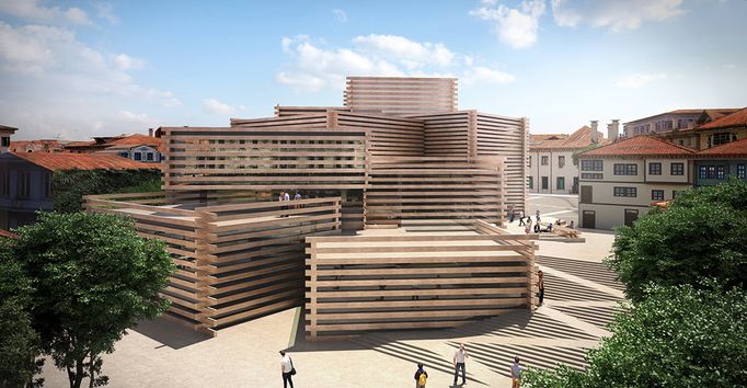 Pozoruhodné jsou i urbanistické stavby, které najdeme v některých městech. Podívejte se např. na školku od architekta Kengo Kuma v Turecku.