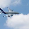 An Airbus A380, the world's largest jetliner paticipates in flying display during the 51st Paris Air Show at Le Bourget airport near Paris