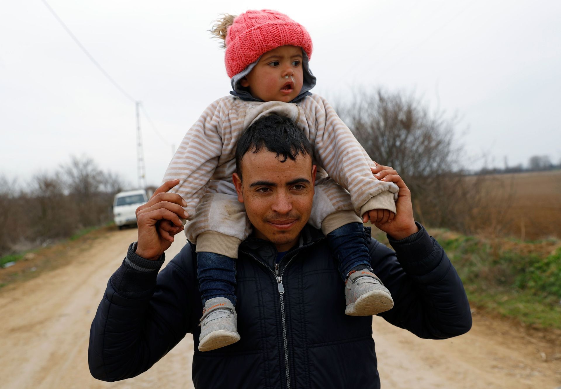 Migranti na řecko-turecké hranici
