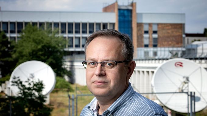 Václav Moravec, redaktor, moderátor a vysokoškolský učitel žurnalistiky. Praha, 21. 7. 2023. Foto Václav Vašků