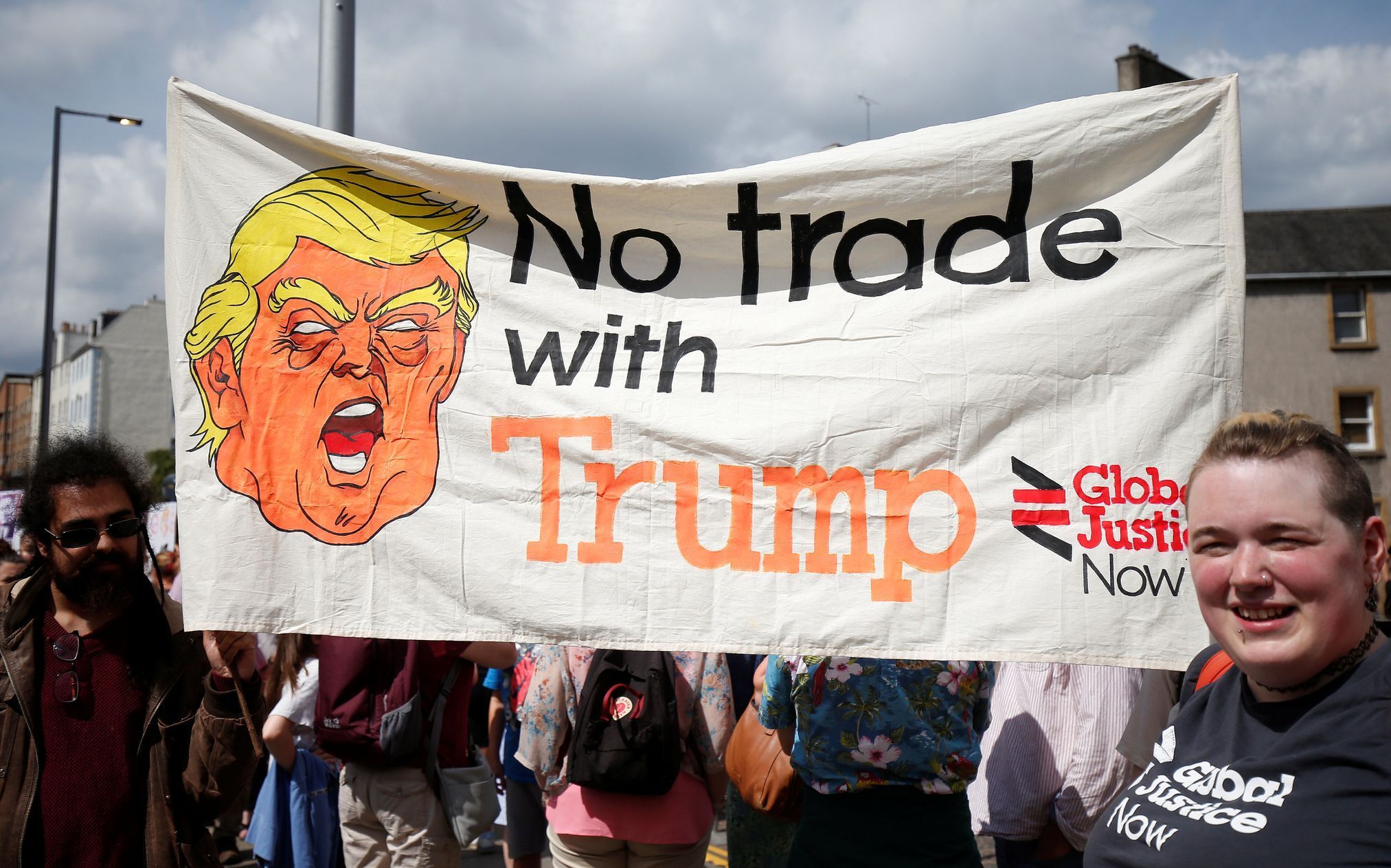 Edinburgh-protest proti Donaldu Trumpovi