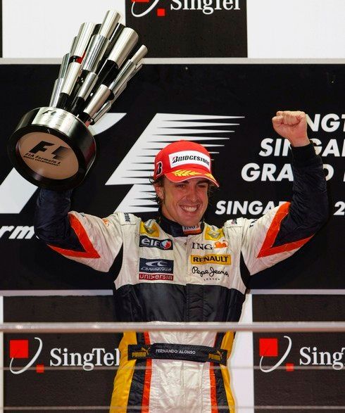 Vítěz GP Singapuru 2008 - Fernando Alonso