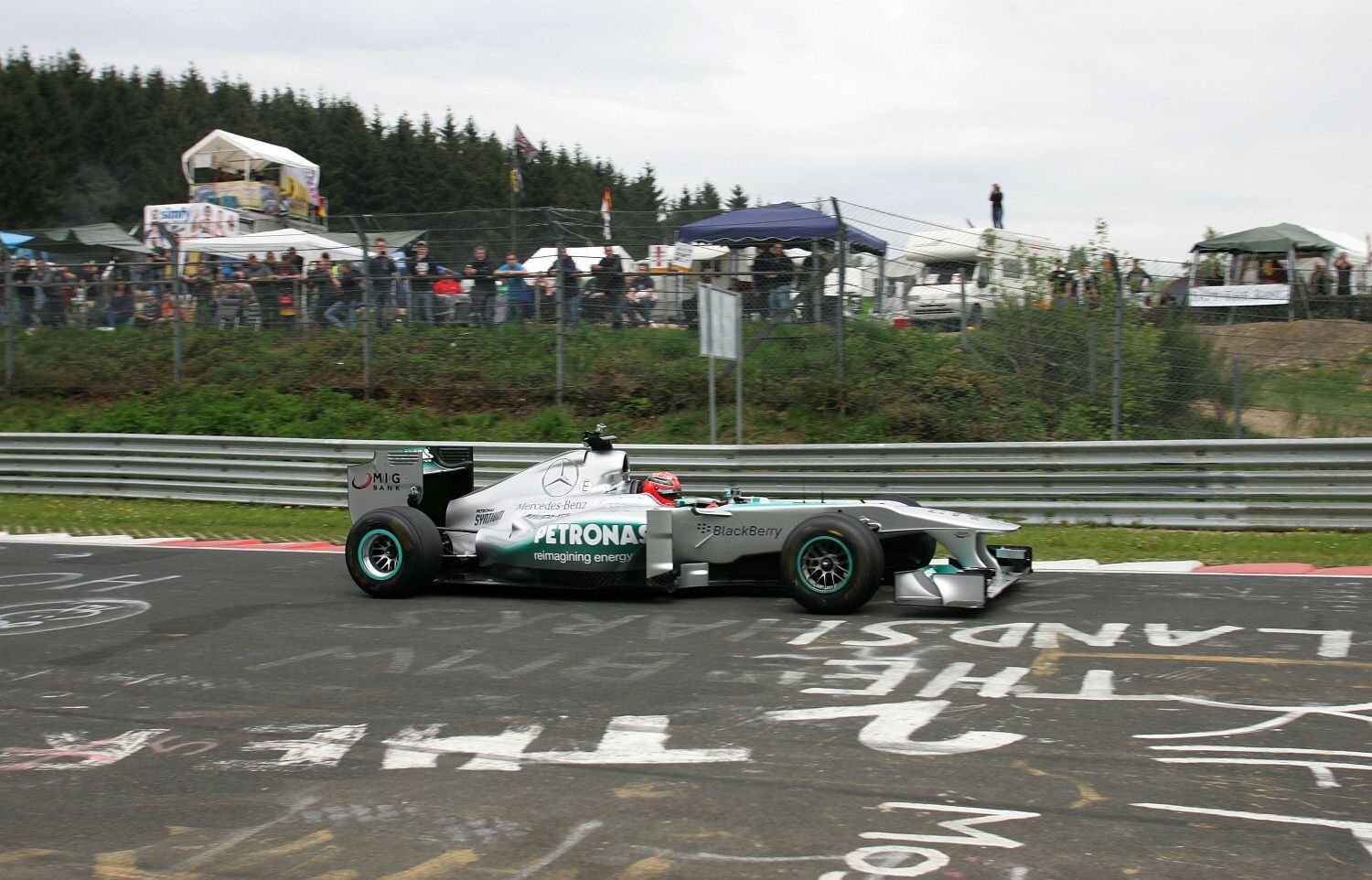 Michael Schumacher na Nordschleife, formule 1 Mercedes