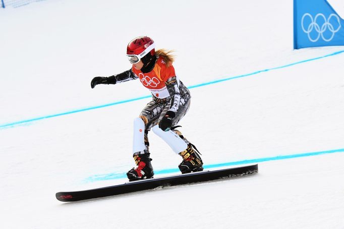 Ester Ledecká v olympijské kvalifikaci