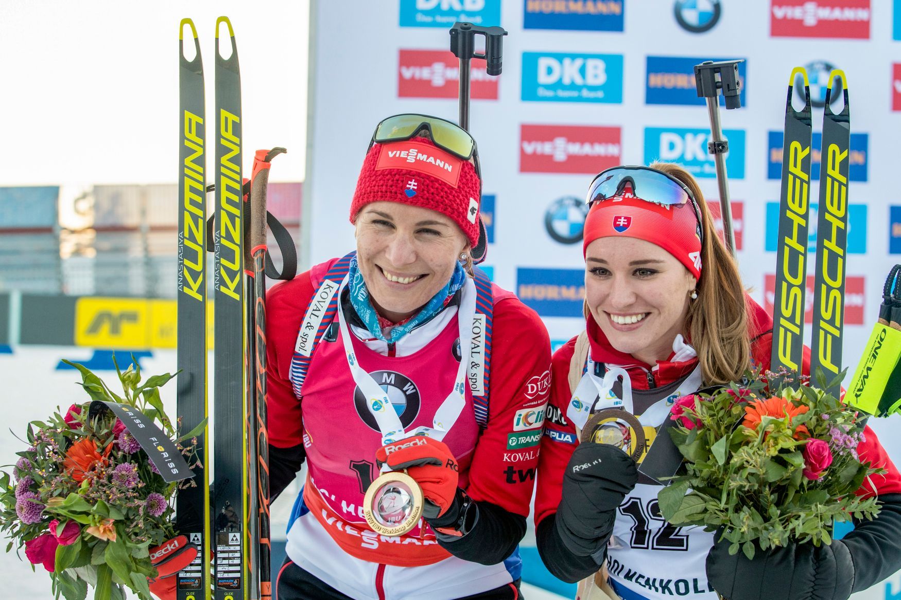 Anastasia Kuzminová a Paulina Fialková v Oslu 2019