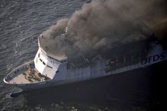 V Baltu hořel trajekt plný pasažérů