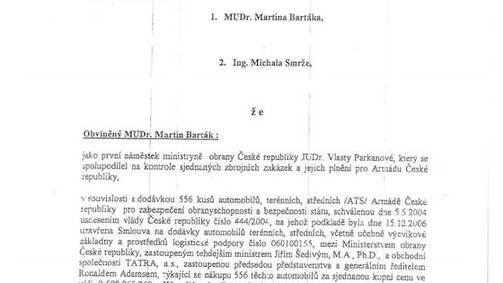 Dokument: Obžaloba Martina Bartáka