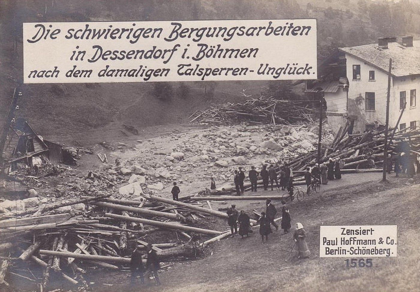 protržená přehrada na bílé desné jizerské hory