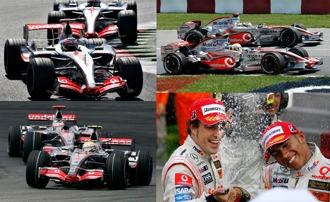 F1: Fernando Alonso a Lewis Hamilton, McLaren