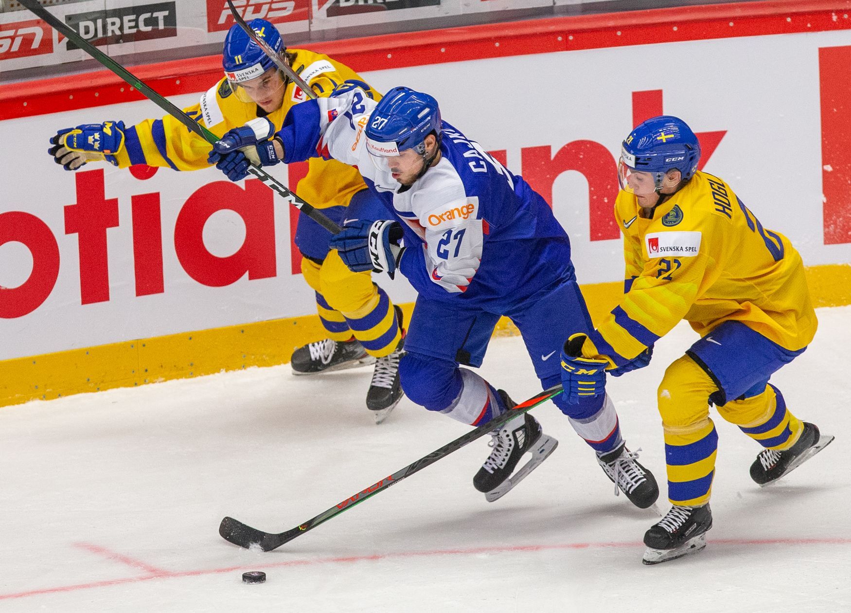 Mistrovství světa hokejistů do 20 let 2020, skupina A: Švédsko - Slovensko