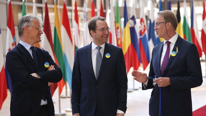 Ze Zbraslavi až do Bruselu. Velvyslanci EU nosí placky, které vyrobila mladá Češka; Zdroj foto: Rada EU