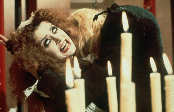 Patricia Quinnová ve filmovém muzikálu Rocky Horror Picture Show.