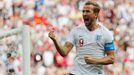 Harry Kane slaví gól v zápase Anglie - Panama na MS 2018