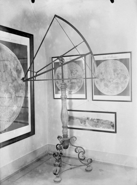 Přístroj sextant, který používal astronom Tycho Brache (1546-1601) ke svým měřením.