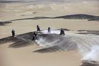 ...to je široká rovná plocha pouště pokrytá jemným sypkým pískem.