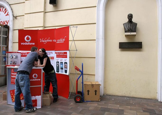 Dnes Masarykovo nádraží (busta státníka vpravo), v budoucnu Vodafone Gallery?