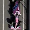 Lance Stroll v Racing Pointu při prvních testech F1 v Barceloně 2020
