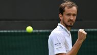 Daniil Medveděv v osmifinále Wimbledonu 2023