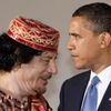 Barack Obama a Muammar Kaddáfí