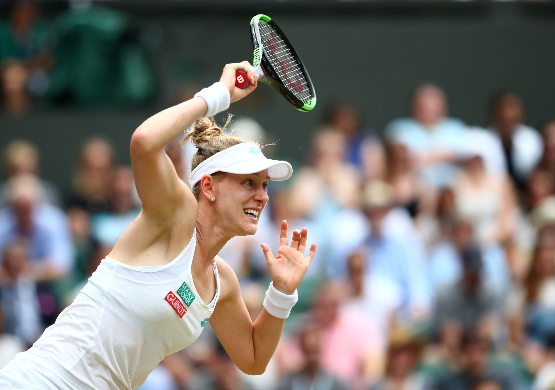 Alison Riskeová ve čtvrtfinále Wimbledonu 2019
