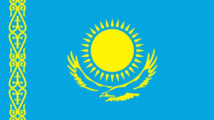 Vlajka Kazachstánu