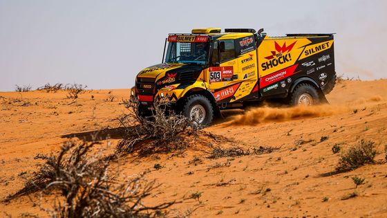 Martin Macík mladší (Iveco) v 6. etapě Rallye Dakar 2021