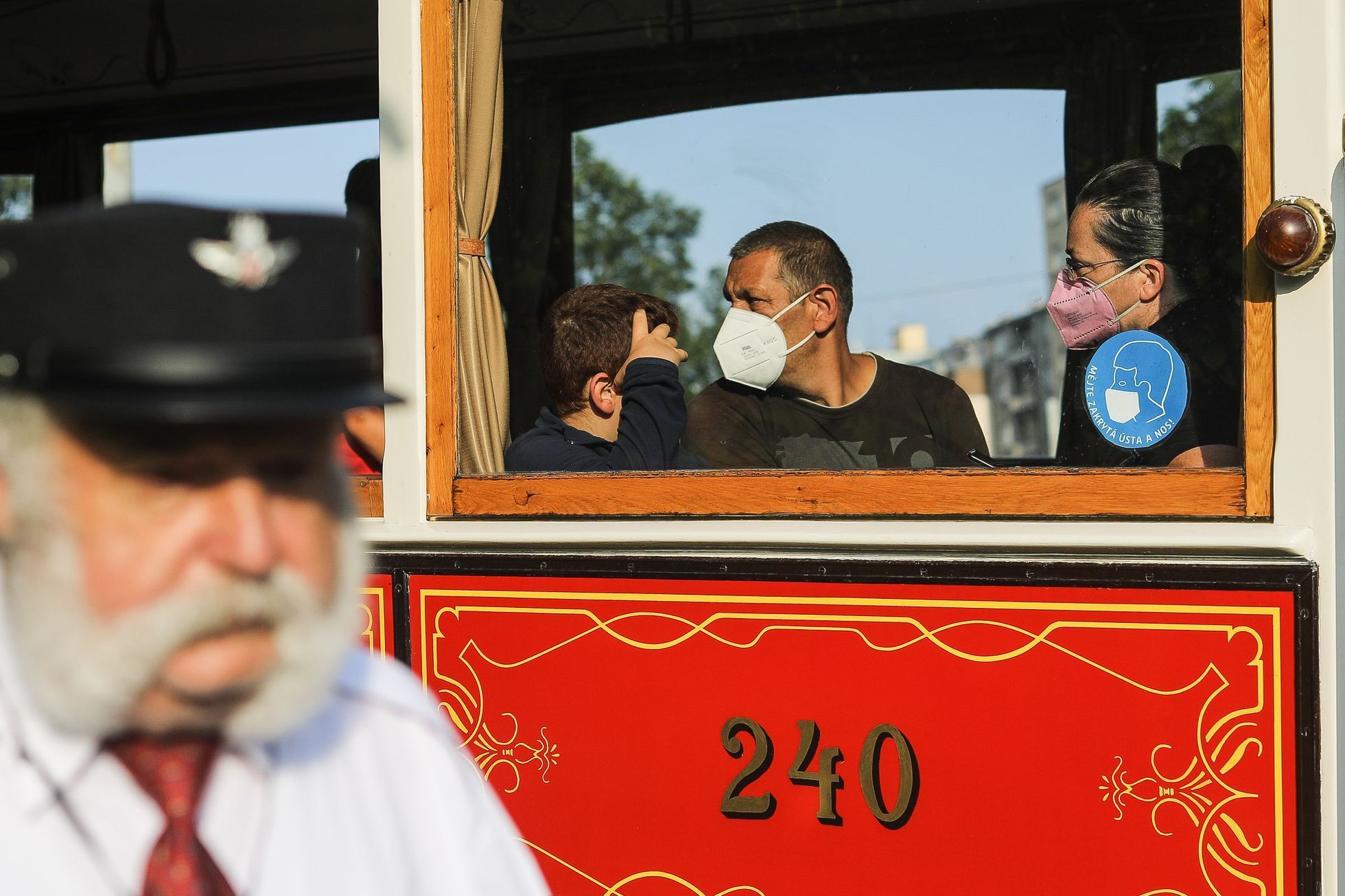 Průvod tramvají, 130 let výročí, Praha, tramvaj, MHD, DPP, šotouš