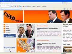 Titulní strana webové kampaně ODS zaměřené proti ČSSD.