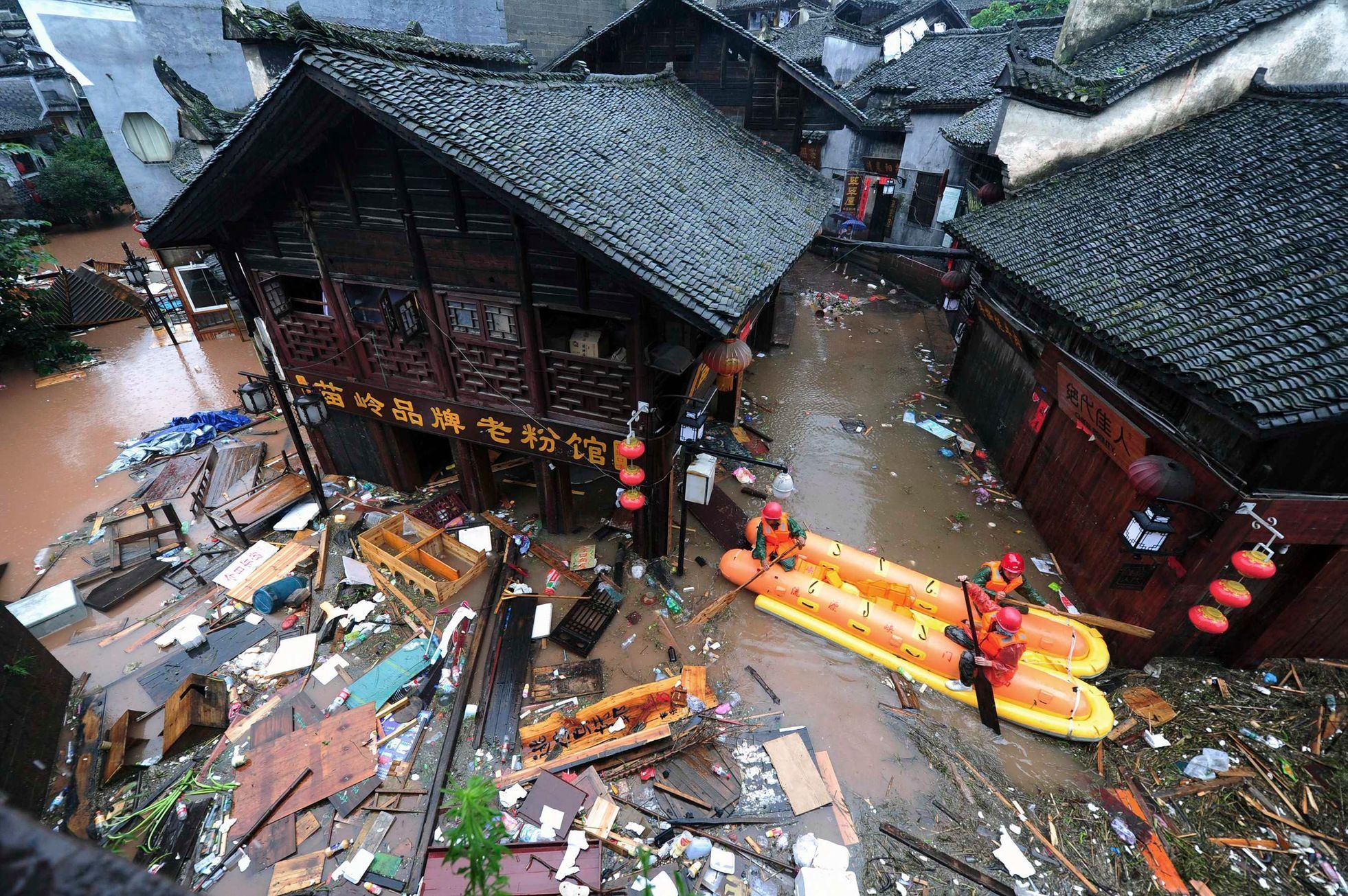 Čína - povodně