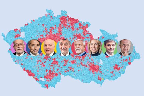 Přehledně: Jak se zbarvila mapa Česka. Výsledky šesti tisíc obcí na jednom místě