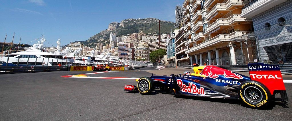 Velká cena Monaka formule 1, trénink (Sebastian Vettel)