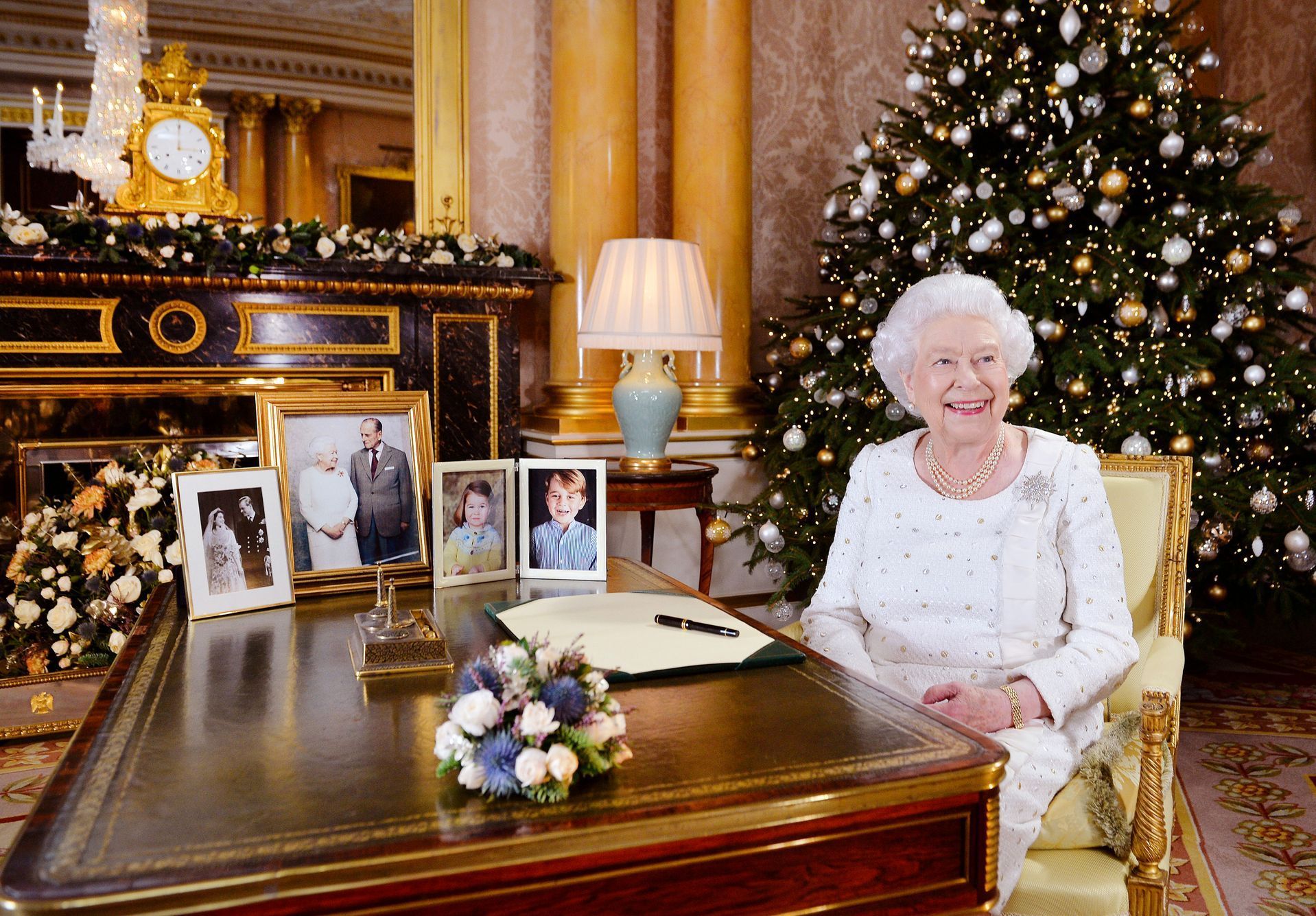 Královn Alžběta 2 při vánočním poselství