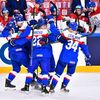 Slováci slaví gól v zápase Česko - Slovensko na MS 2023