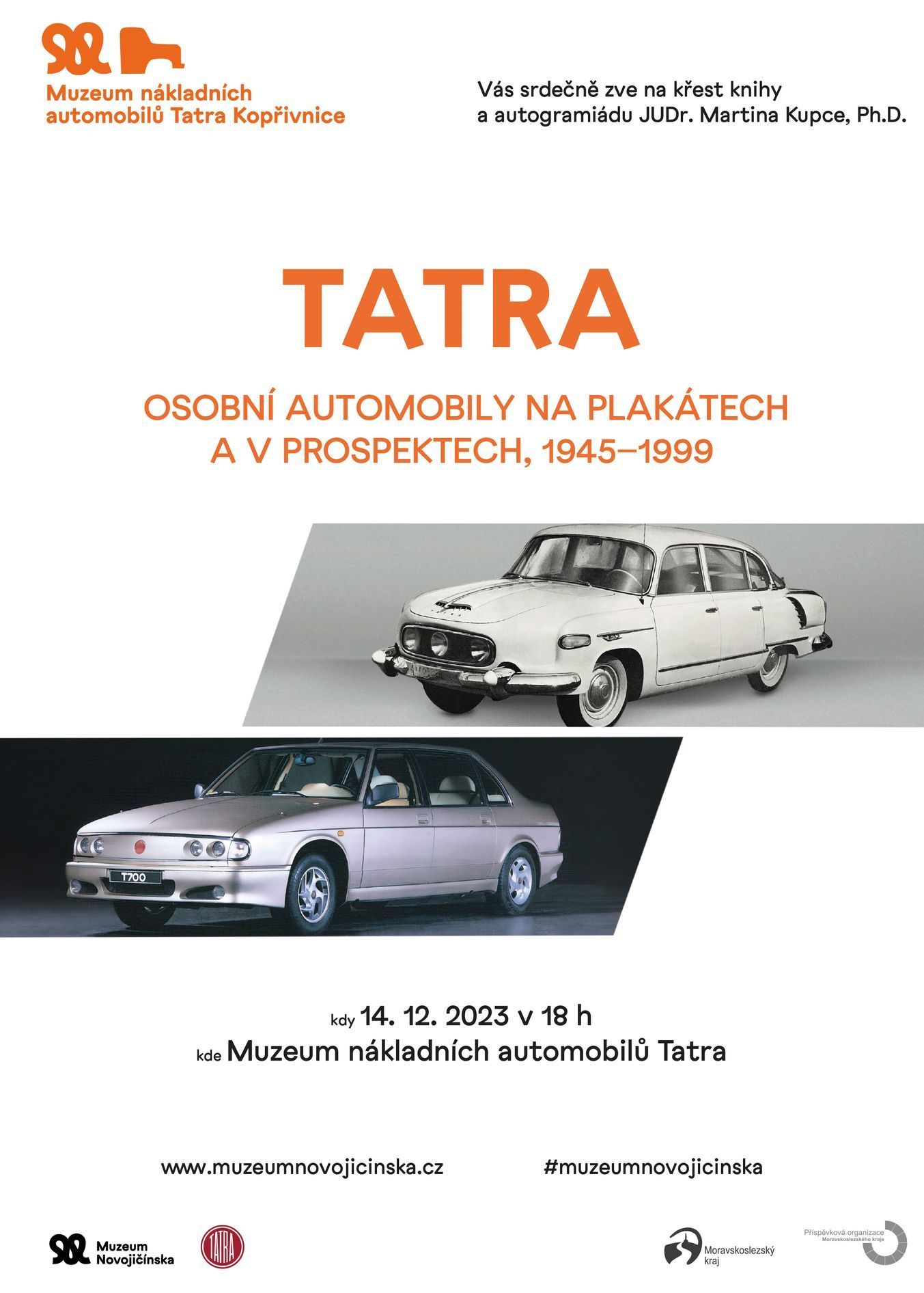 Tatra - osobní automobily na plakátech a v prospektech, 1945-1999