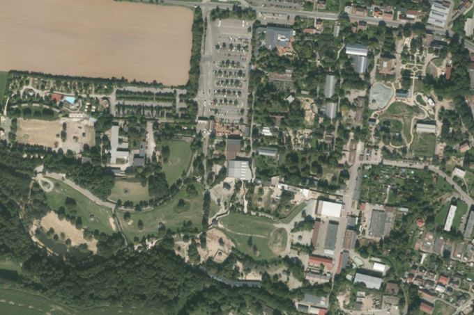 Safari Dvůr Králové letecký snímek 2023