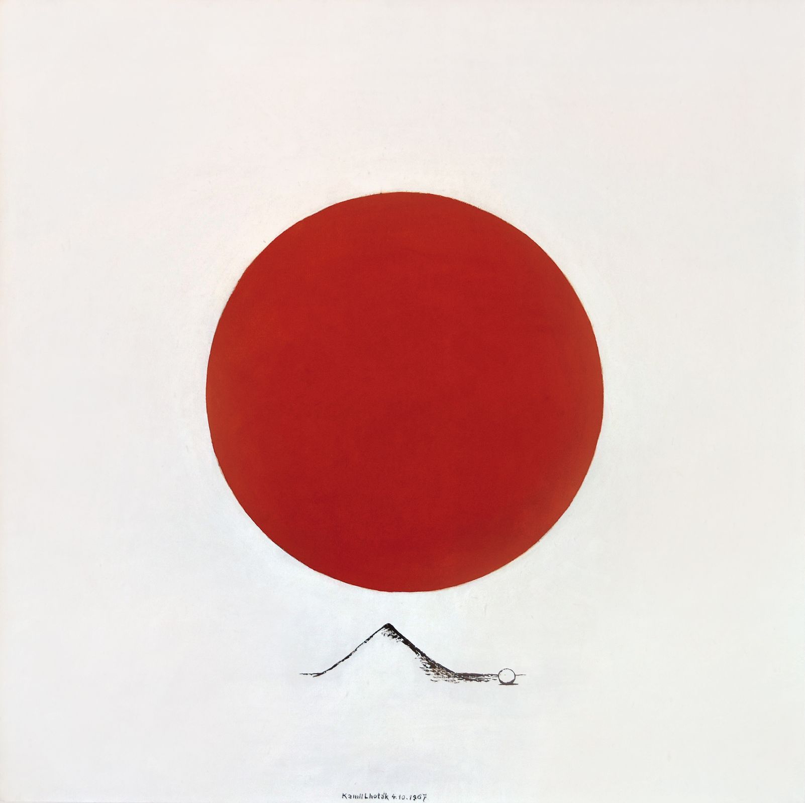 Kamil Lhoták: Červený terč, 1967