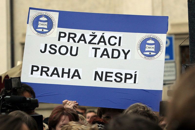 Demonstrace učitelů