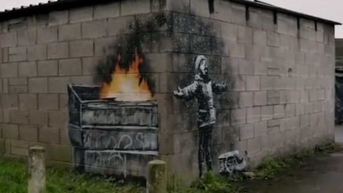 Banksy zveřejnil nové dílo. Má poukazovat na znečištění životního prostředí