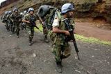 Uruguajští vojáci OSN. Mise má mandát podporovat konžskou armádu