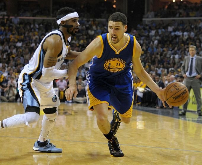 NBA: Playoffs-Golden State Warriors at Memphis Grizzlies (Thompson, Conley)