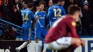 Fotbal, Evropská liga, Chelsea - Sparta:  Ryan Bertrand, Eden Hazard a John Obi Mikel