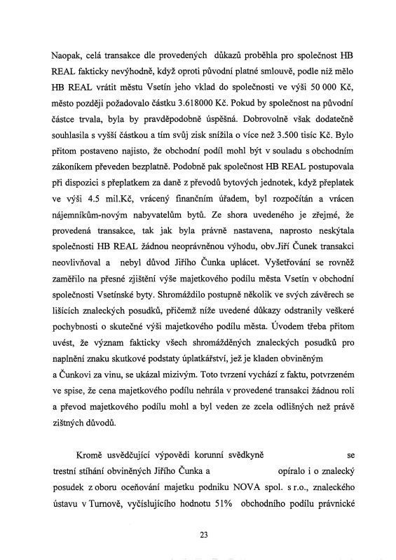 Usneseni o zastavení trestního stíhání - strana 23