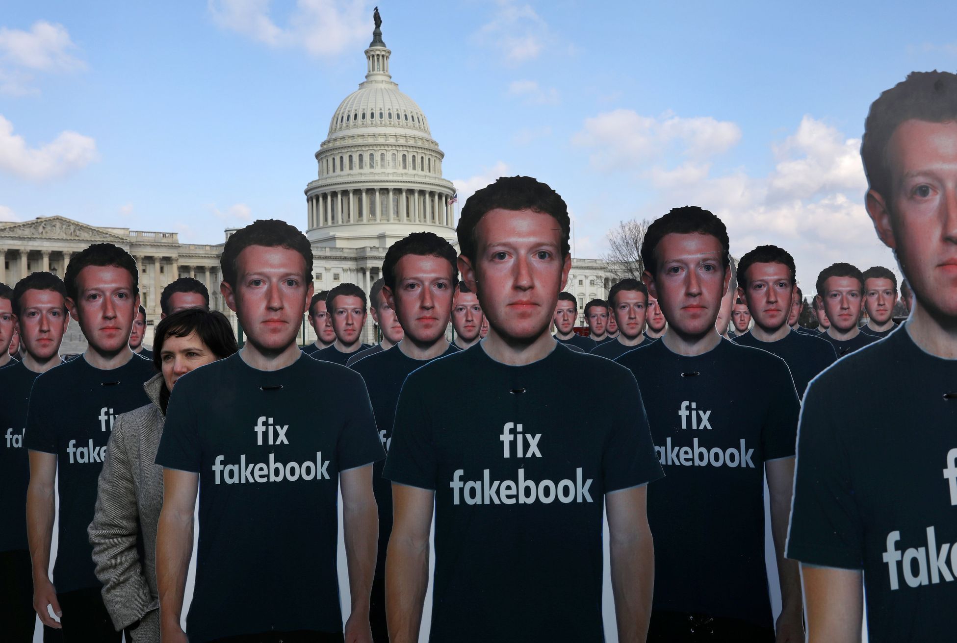 Mark Zuckerberg v americkém Kongresu