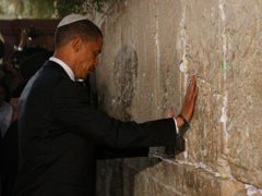 Barack Obama u Zdi nářků.