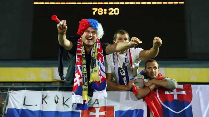 Slovenští fanoušci žijí fotbalem