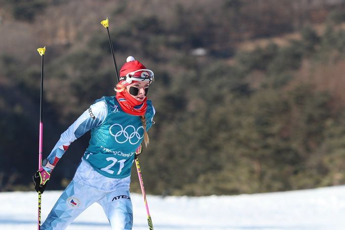 Trénink českých biatlonistů na olympiádě v Pchjongčchangu (Markéta Davidová)