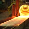 Jedna z tratí na výrobu válcovaného drátu v Mittal Steel Ostrava.
