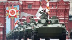 Moskva, přehlídka, Rusko, druhá světová válka, armáda, vojsko