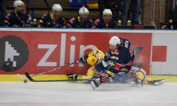 22. kolo hokejové extraligy - Zlín vs. Chomutov