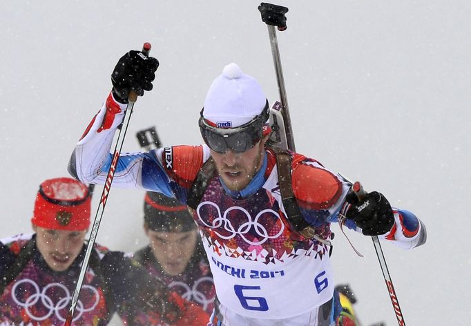 Soči 2014, biatlon hromadný start M: Jaroslav Soukup